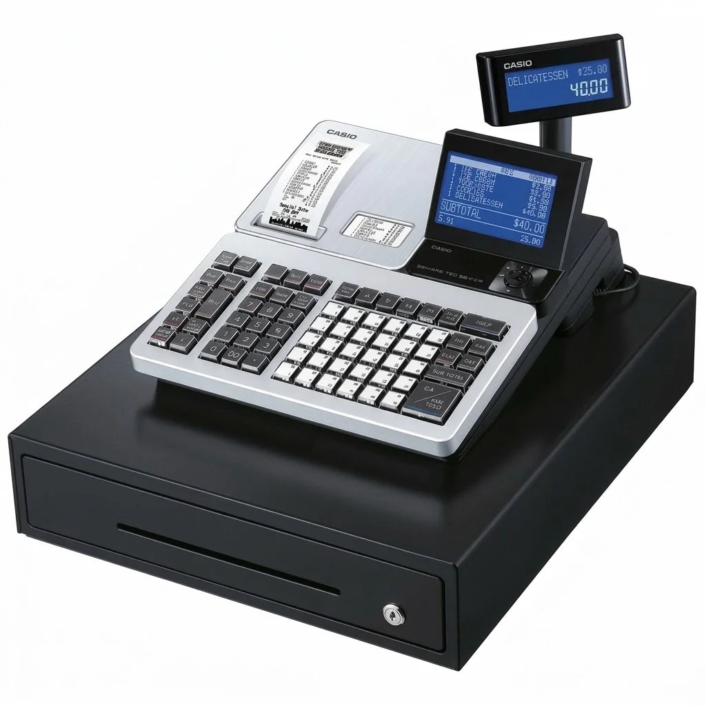 Casio SR-S4000 Electronic Cash Register With Thermal Printer (SR-S4000)