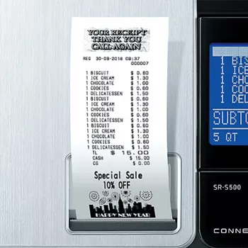 Casio SR-S500 Electronic Cash Register With Thermal Printer (SR-S500)