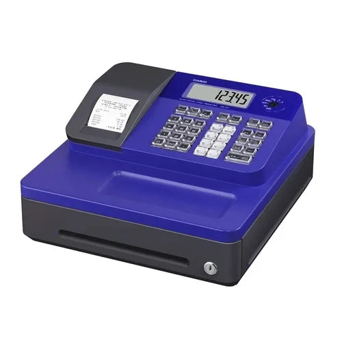 Casio SE-G1BU Electronic Cash Register With Thermal Printer, Blue (SE-G1BU) New