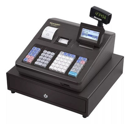 Sharp XE-A407 Dual Tape Electronic Cash Register with 8-Line LCD
