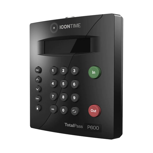 IconTime TotalPass P600 Proximity Card Employee Time Clock System