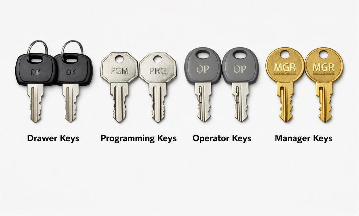 Keys for all Sharp Cash Registers