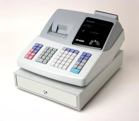 Sharp XE-A203 Electronic Thermal Cash Register, 99-Departments (XE-A203)