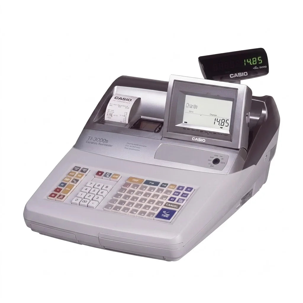 Casio TE-3000S Electronic Cash Register With Thermal Printer (TE-3000S)